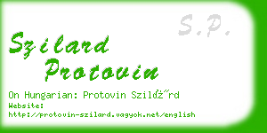 szilard protovin business card